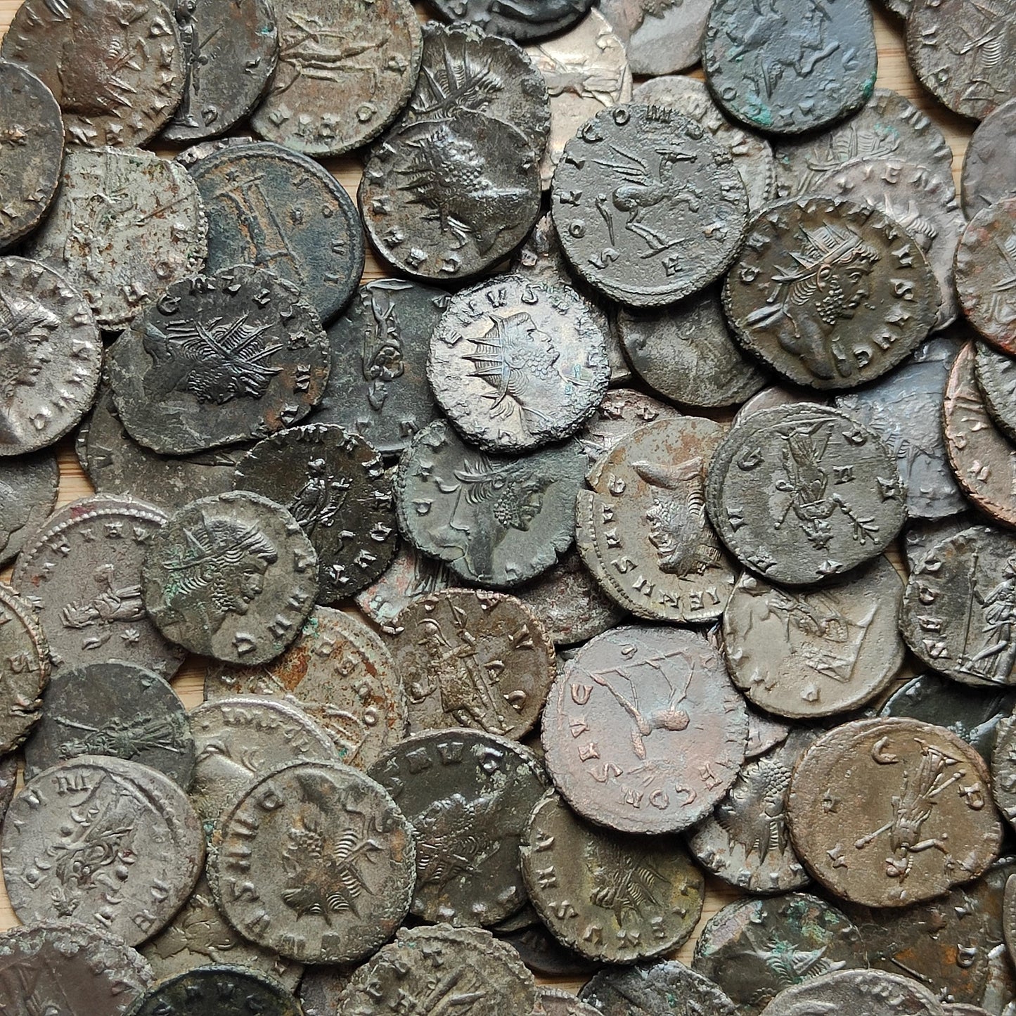 Bulk lot Roman coins, 3th century ancient Antoninianus