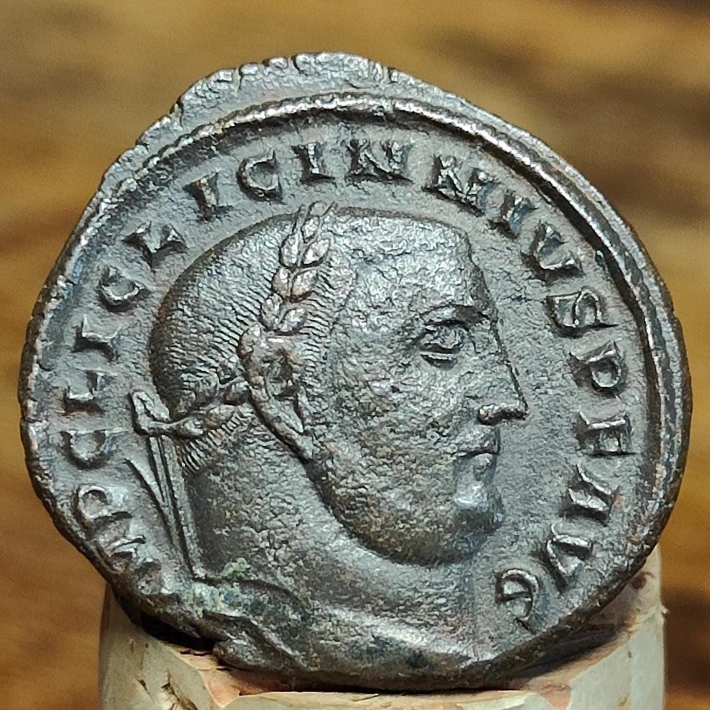 Licinius I Roman coin with Genius reverse, high grade ancient Follis