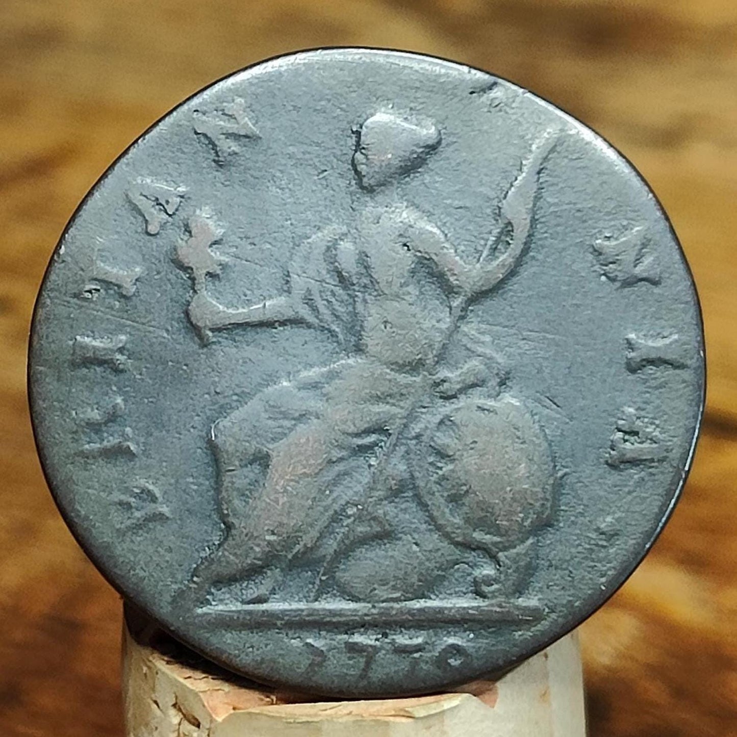George III half Penny, dated 1770 - Georgian/ US colonial coin