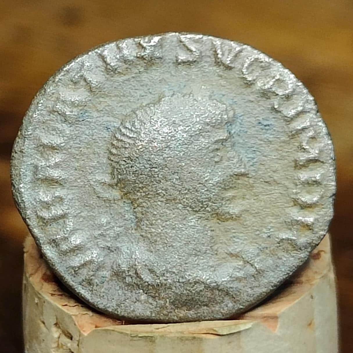 Vabalathus and Aurelian Roman Antoninianus, ancient double denarius coin, 270-272AD.