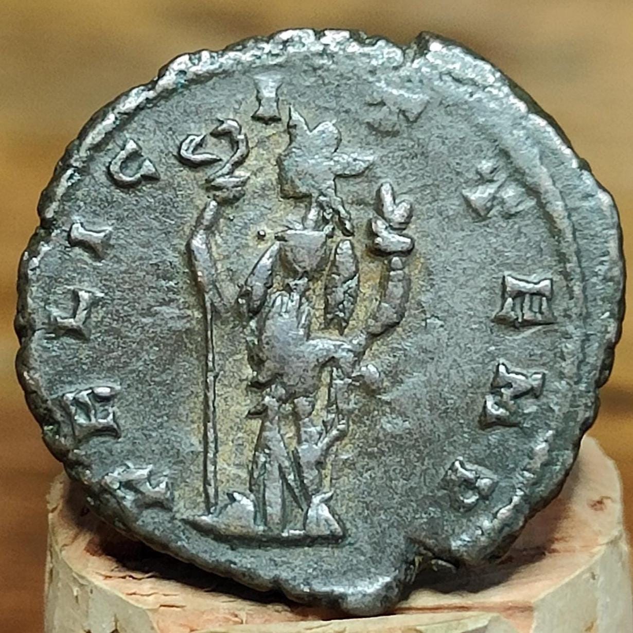 Claudius II Antoninianus, Mercury reverse, ancient Roman coin