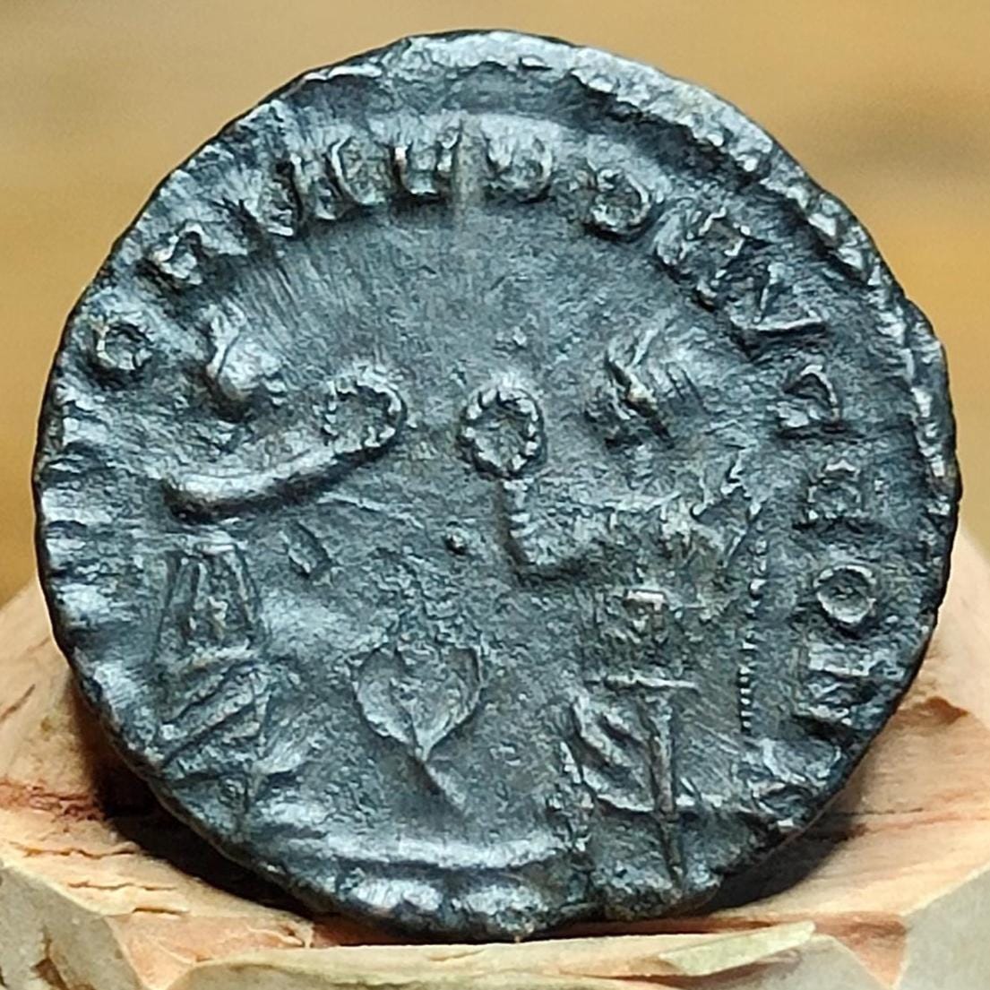 Constans Roman coin, Victories reverse, 337-350AD, 4th century ancient nummus AE4