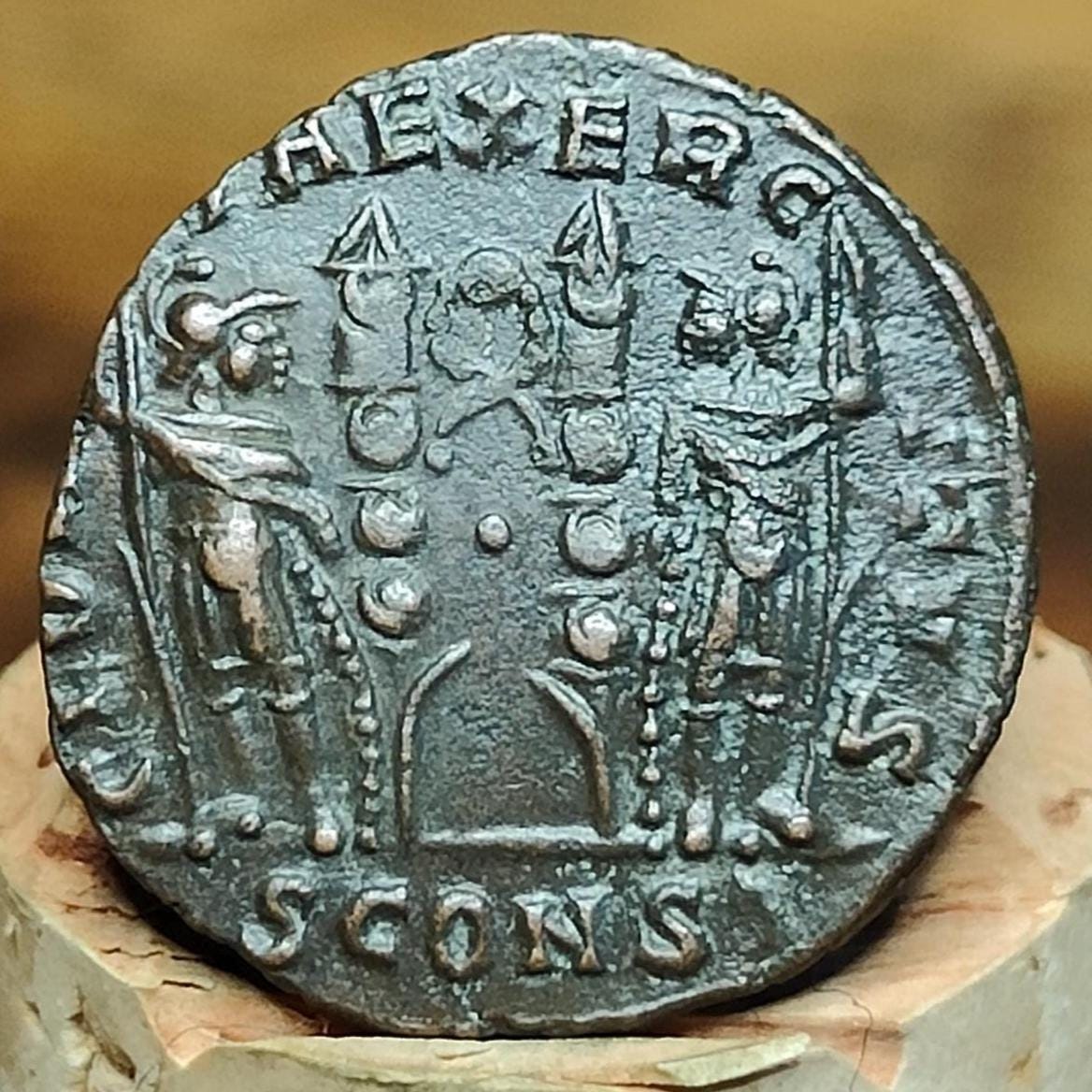 Constantine the Great Roman Coin with Soldiers Reverse, 306-337AD, AE3 nummus