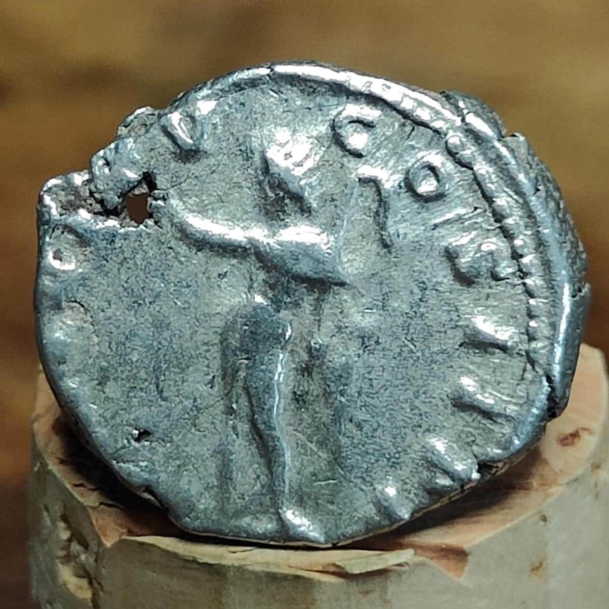 Septimius Severus with Sol reverse Silver Denarius, Ancient roman coin