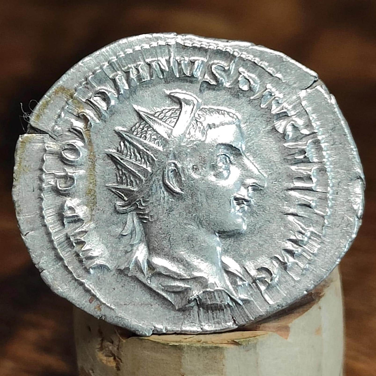 Gordian III Roman Antoninianus, Sol reverse, 238-244AD, ancient double denarius coin