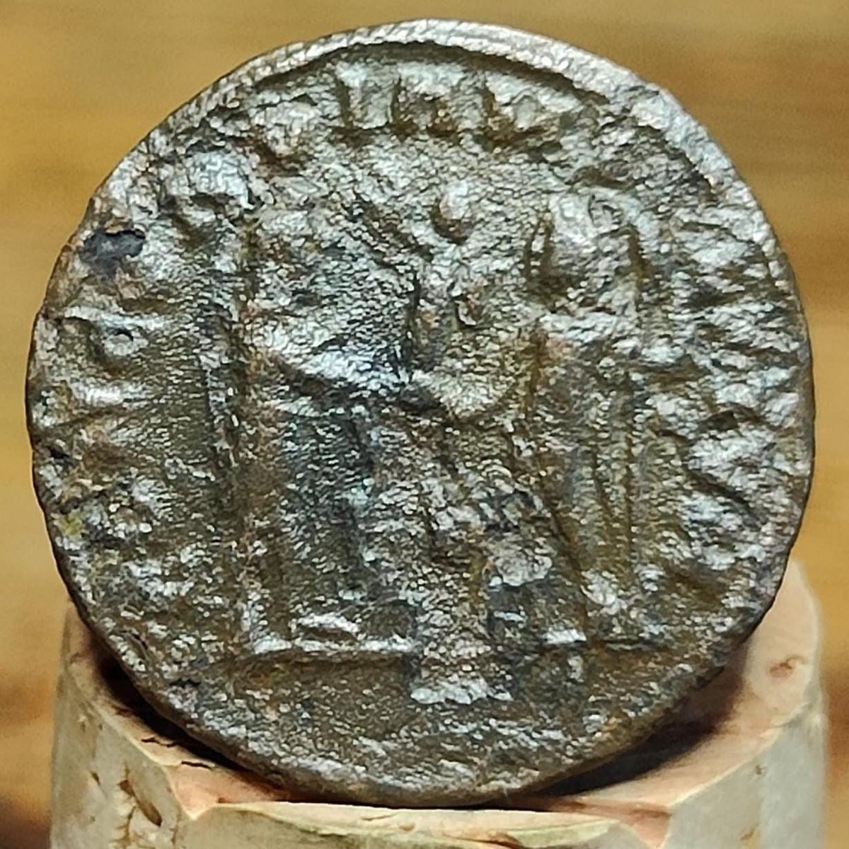 Constantius I Antoninianus with Jupiter reverse, 295 to 297AD, ancient Roman coin