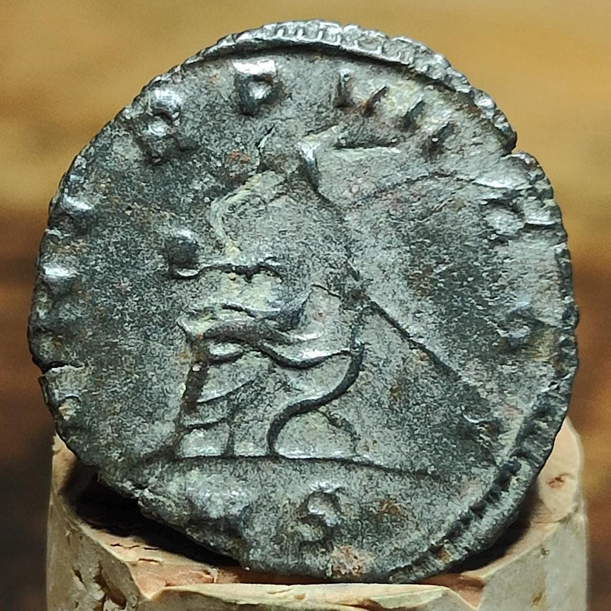 Gallienus Antoninianus, emperor reverse, 253-268AD, ancient Roman coin