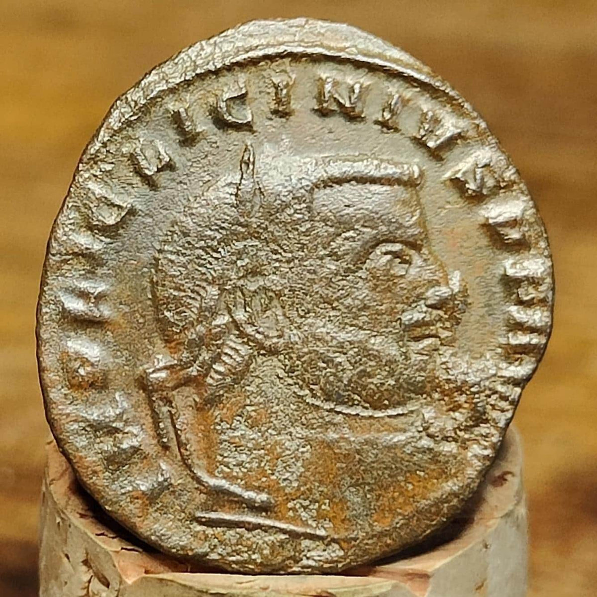 Licinius I Roman coin with Jupiter reverse, 308-324AD, ancient Follis.