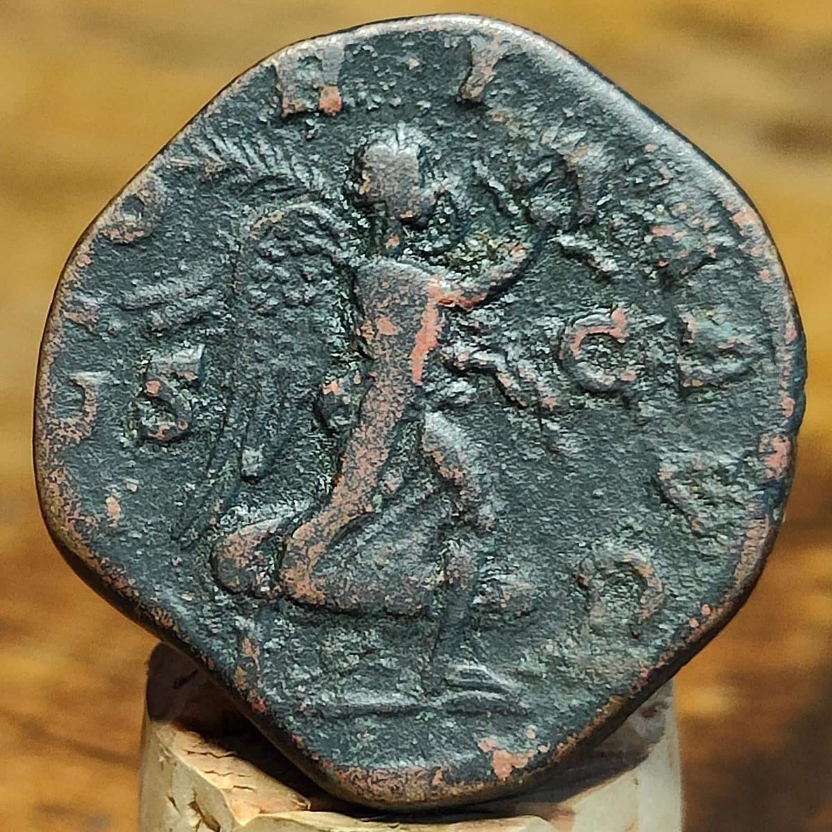 Nero As Roman Coin, Victory reverse, 65AD
