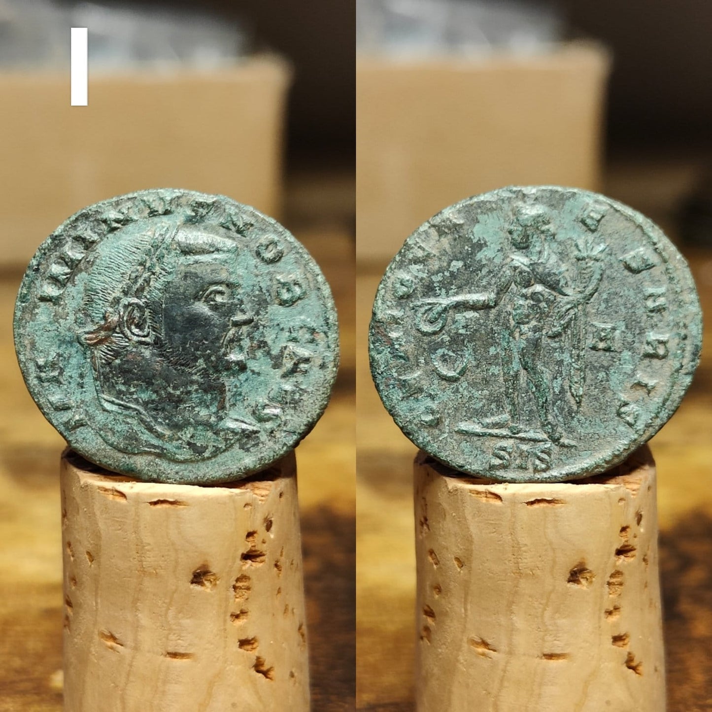 Large Roman Follis, genuine ancient coins from the Roman empire - VPUKcoins