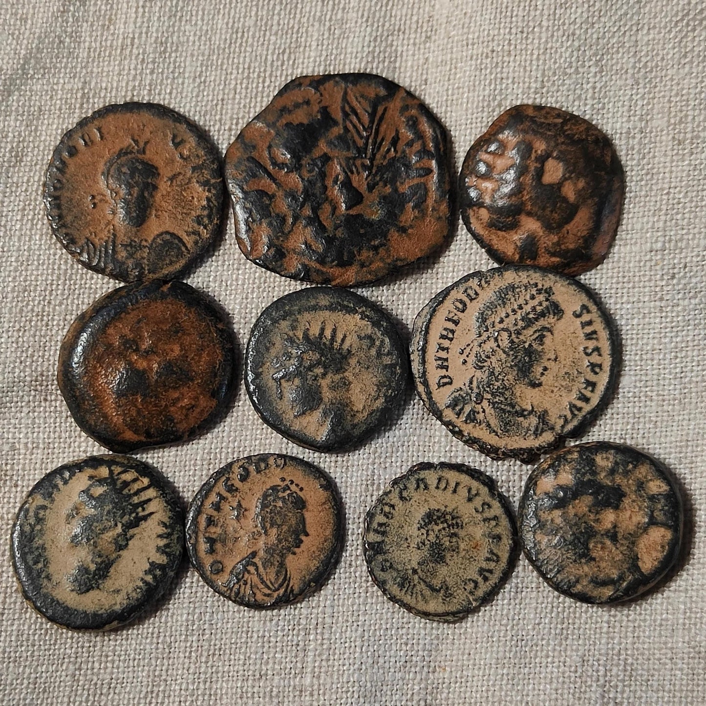 Lot of 10 Ancient coins, collection for research and identification - VPUKcoins