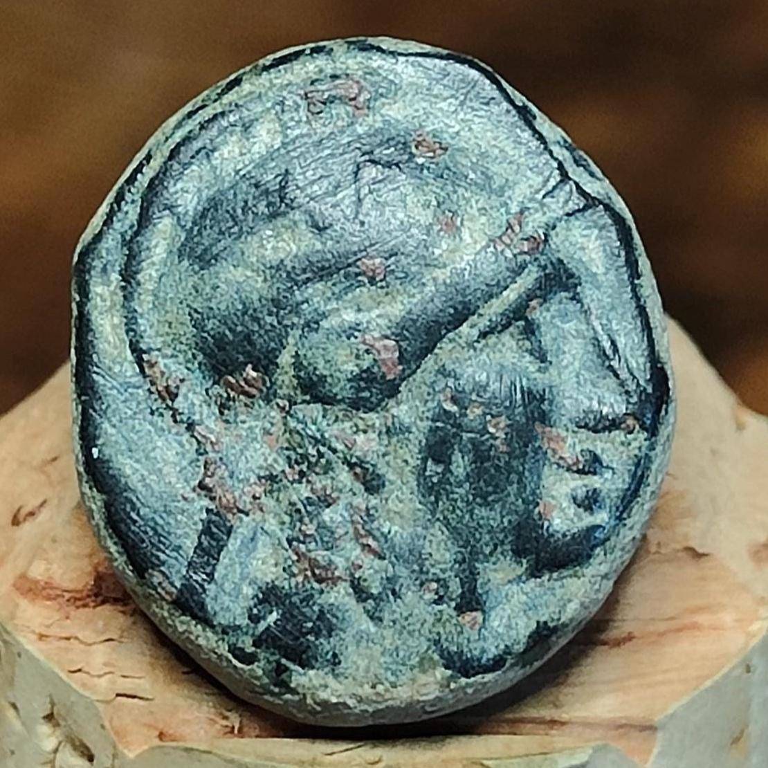 Mysia, Pergamon, Philetairos, Athena/ serpent, Ancient Greek coin, 158-138 BC - VPUKcoins