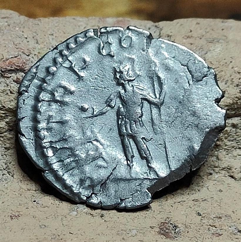 Postumus Silver Antoninianus, very fine ancient roman double denarius coin - VPUKcoins