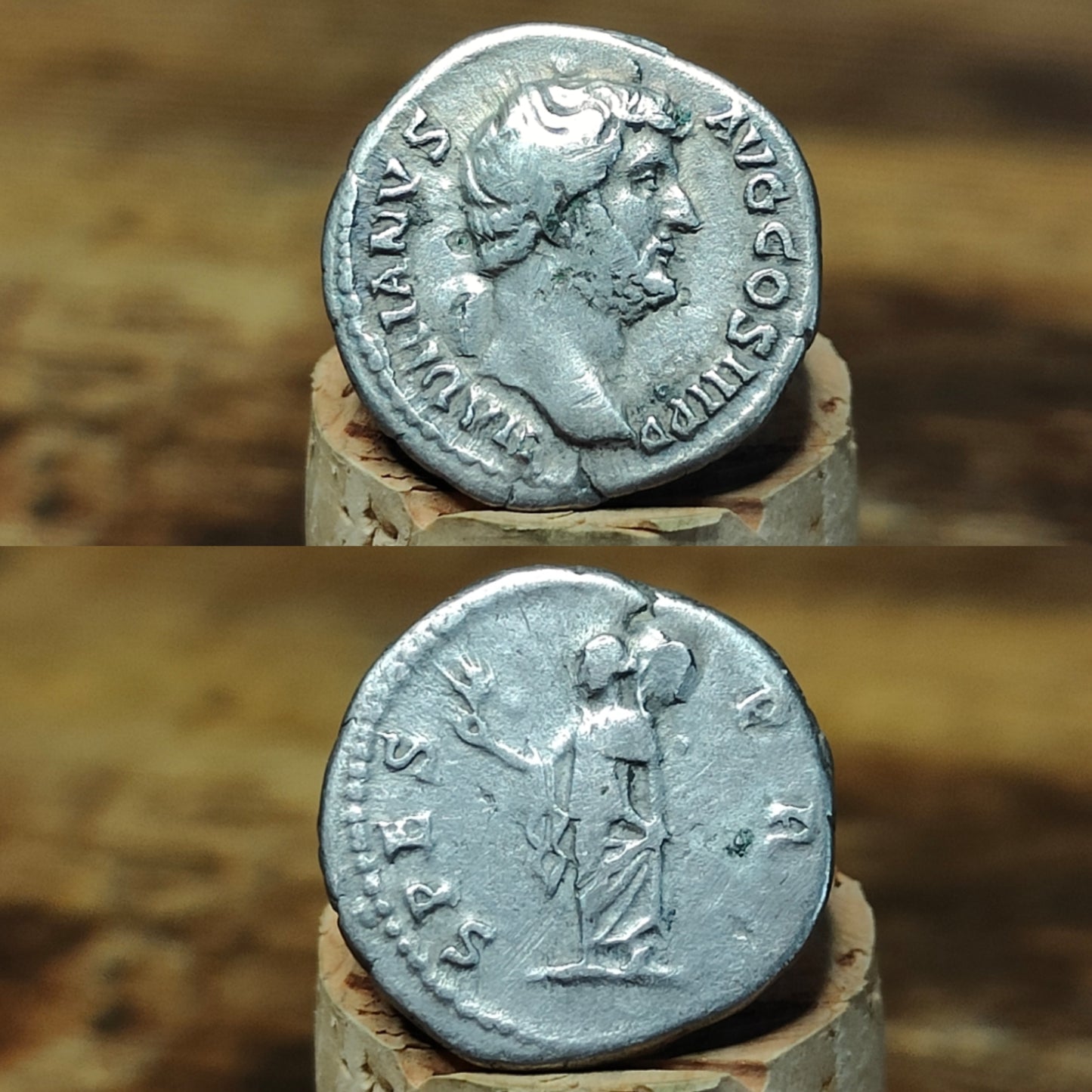 2x Hadrian Silver Denarius with Spes/ Concordia reverses