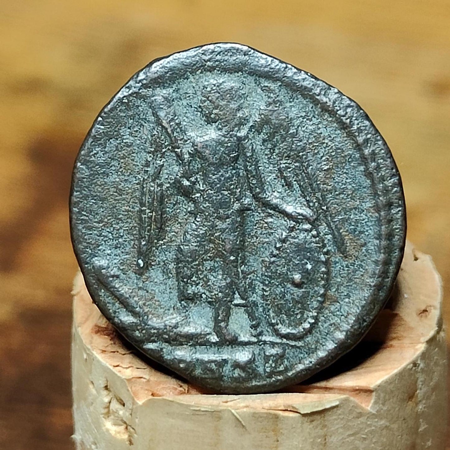 Roman commemorative coin, ancient Nummus with constantinopolis reverse - VPUKcoins