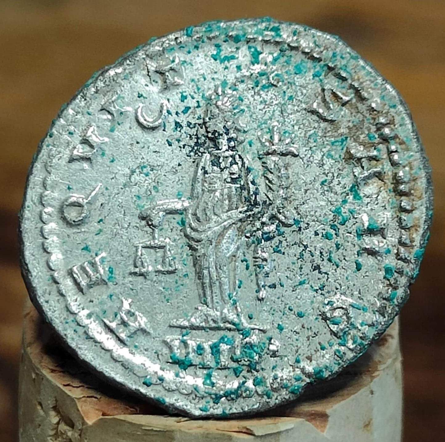 Salonina Roman coin AE3, 3rd century ancient Antoninianus, Aequetas reverse - VPUKcoins