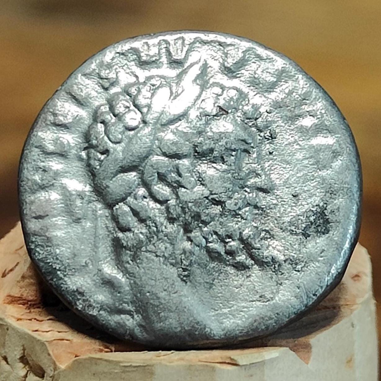 Septimius Severus with Trophy reverse Silver Denarius, Ancient roman coin - VPUKcoins