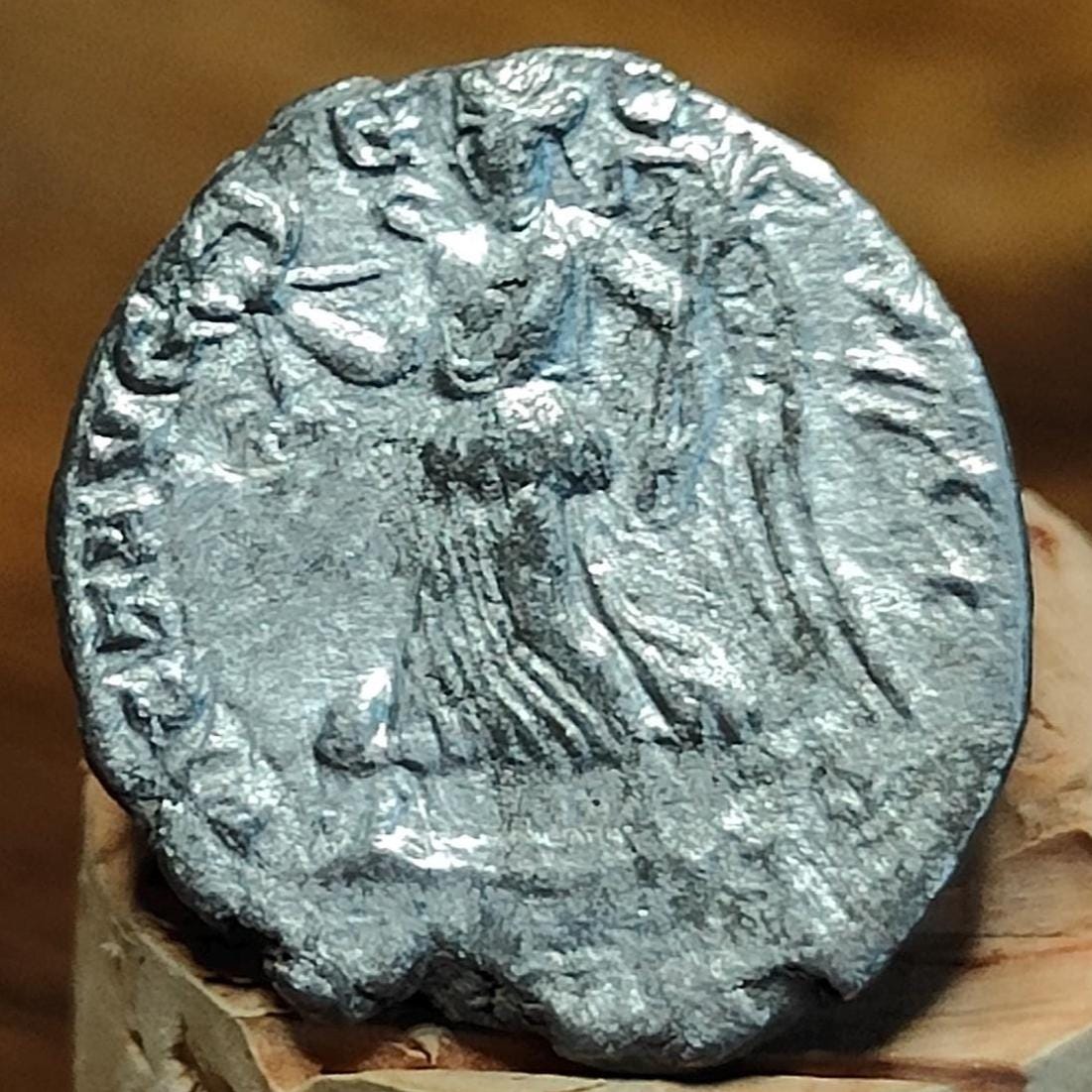 Septimius Severus with Victory reverse Silver Denarius, Ancient roman coin - VPUKcoins