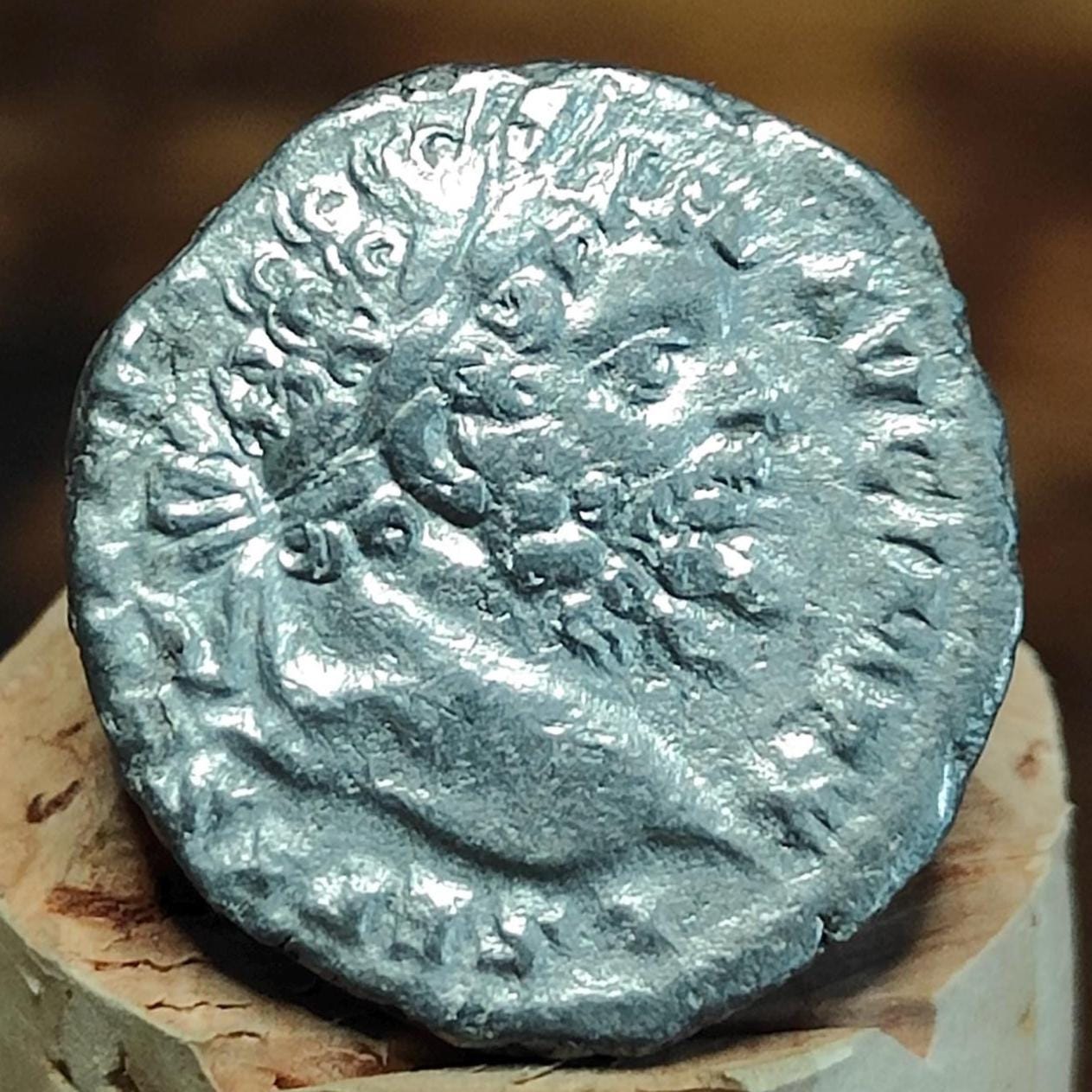 Septimius Severus with Victory reverse Silver Denarius, Ancient roman coin - VPUKcoins