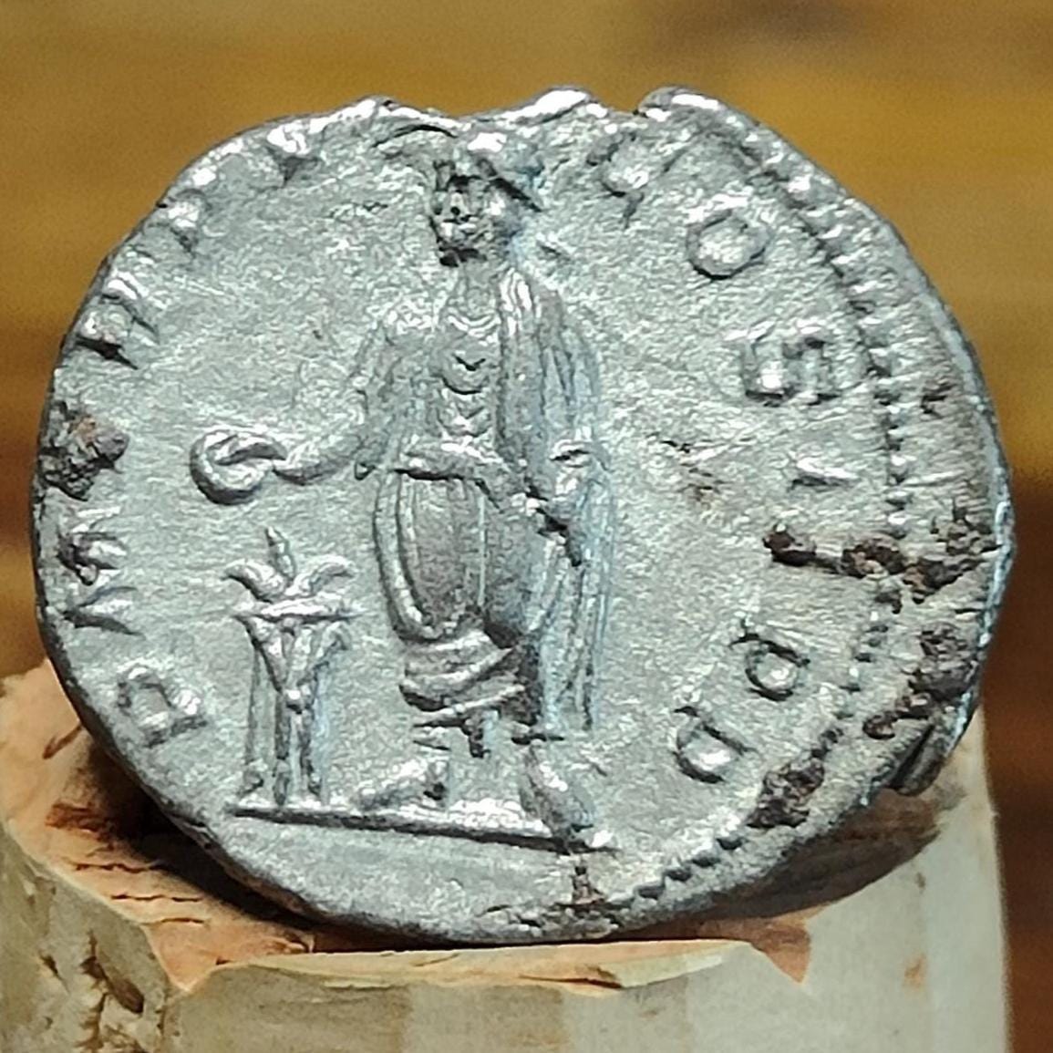 Severus Alexander with Sacrifice reverse Silver Denarius, Ancient roman coin - VPUKcoins