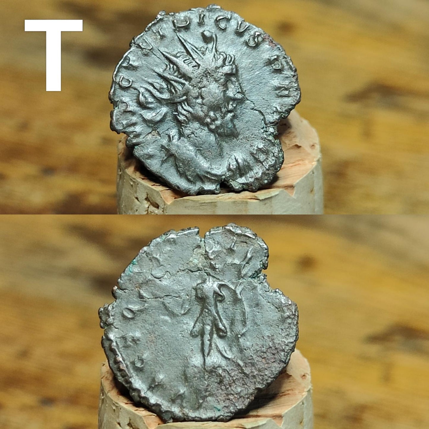 Tetricus Roman coins AE3, 3rd century ancient Antoninianus - VPUKcoins