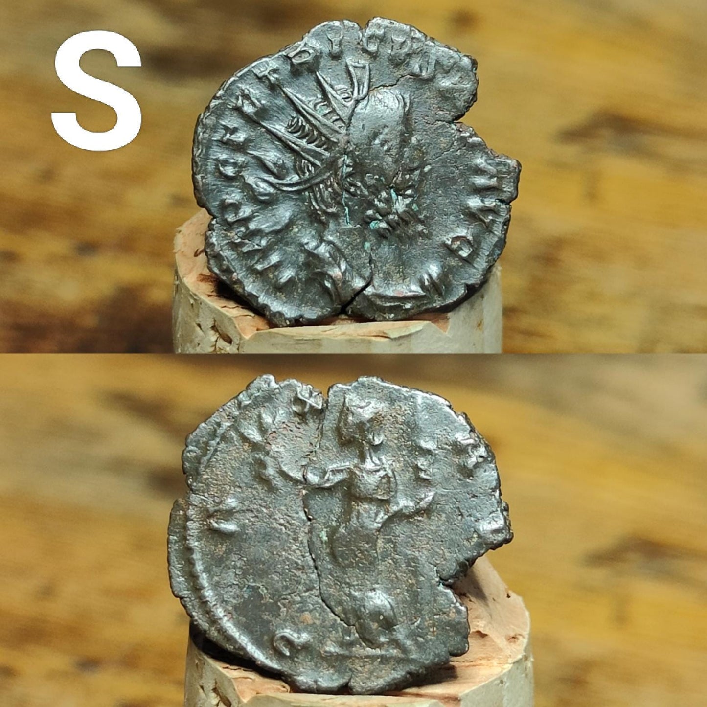 Tetricus Roman coins AE3, 3rd century ancient Antoninianus - VPUKcoins