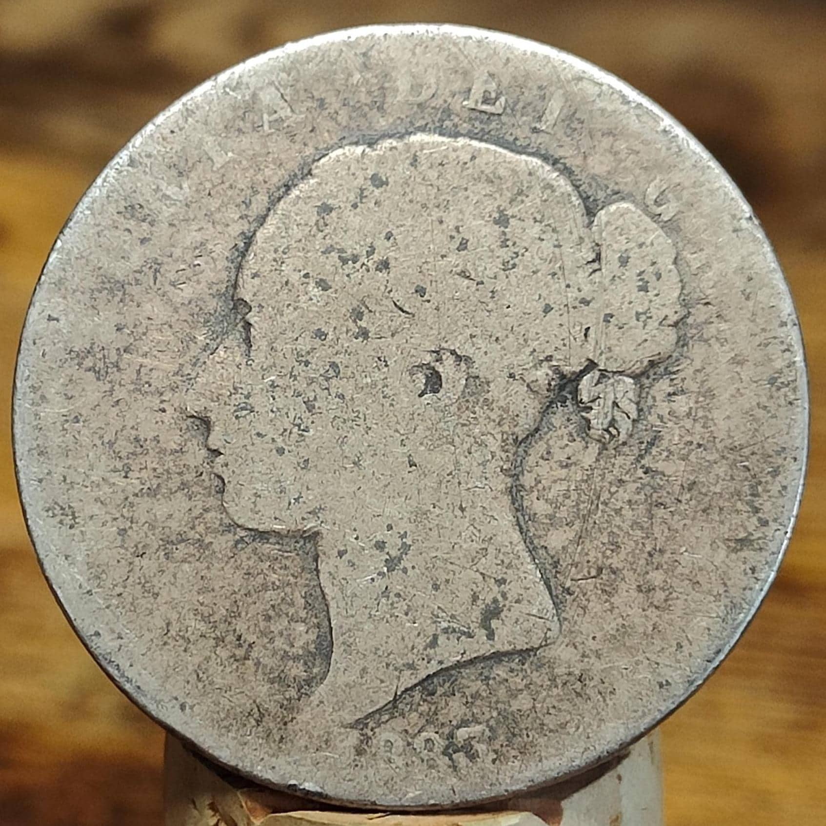 1883 Queen Victoria Silver Halfcrown Coin, Young Head - VPUKcoins