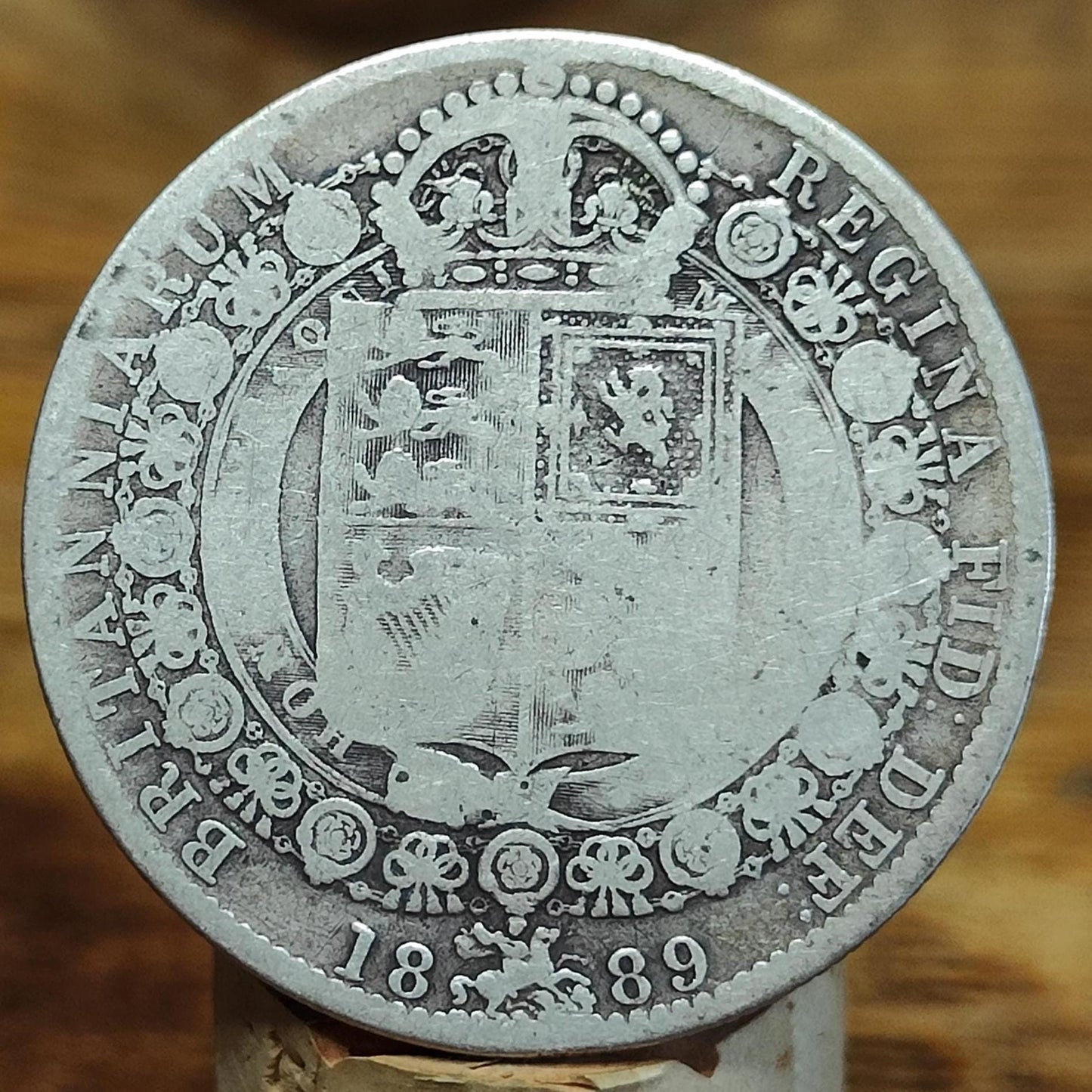 1889 Queen Victoria Silver Halfcrown Coin Jubilee Head - VPUKcoins