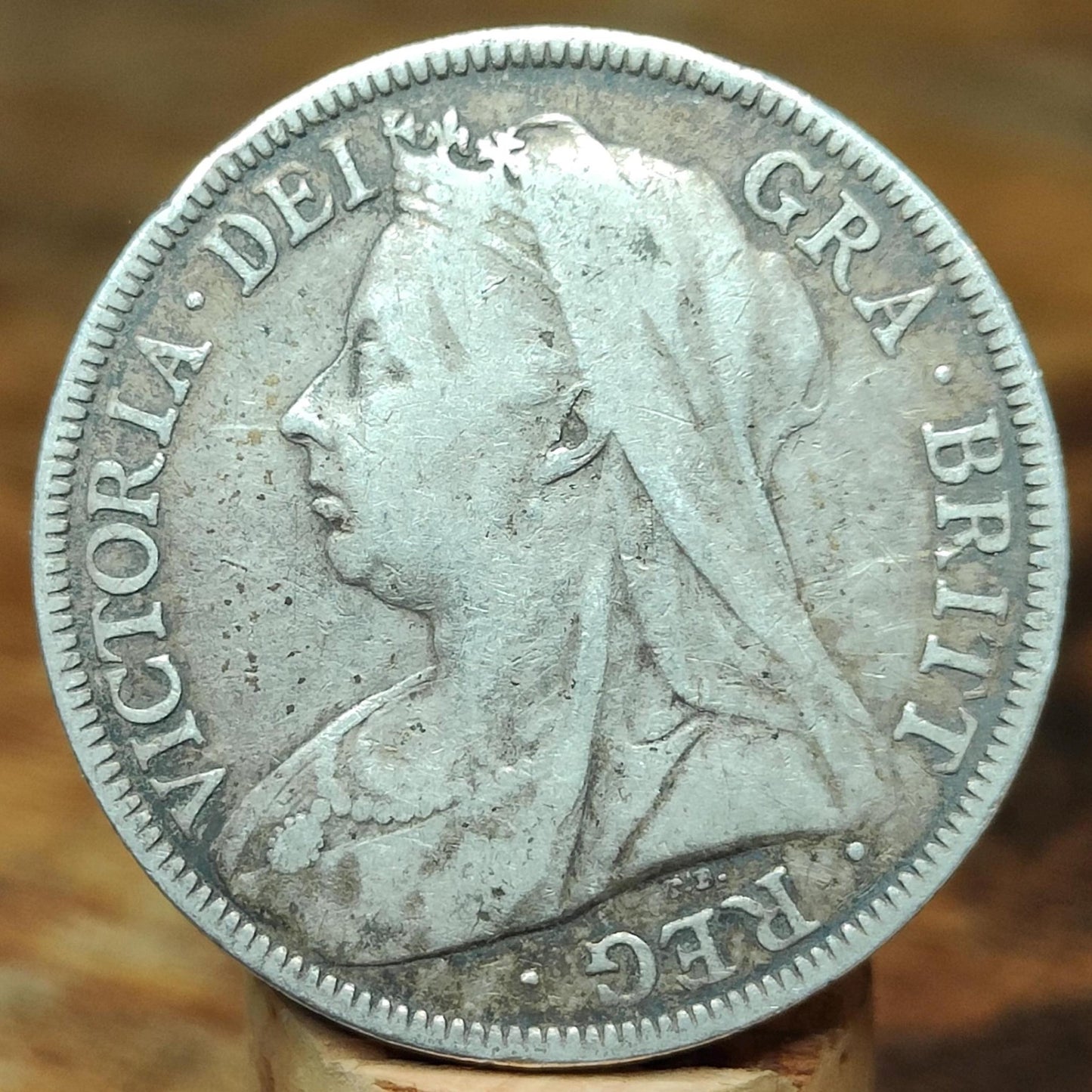 1894 Queen Victoria Silver Halfcrown Coin Veil Head - VPUKcoins