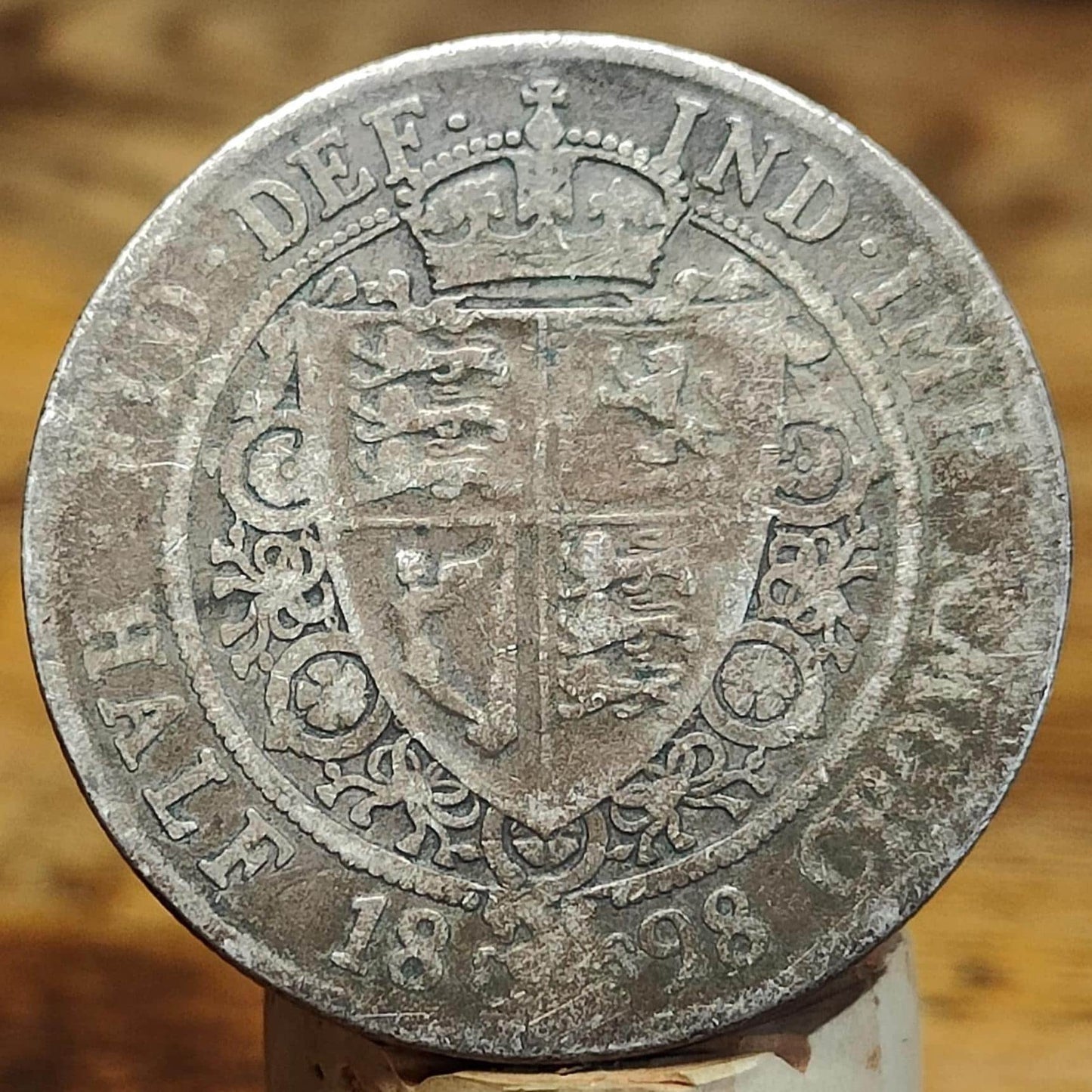 1898 Queen Victoria Silver Halfcrown Coin Veil Head - VPUKcoins