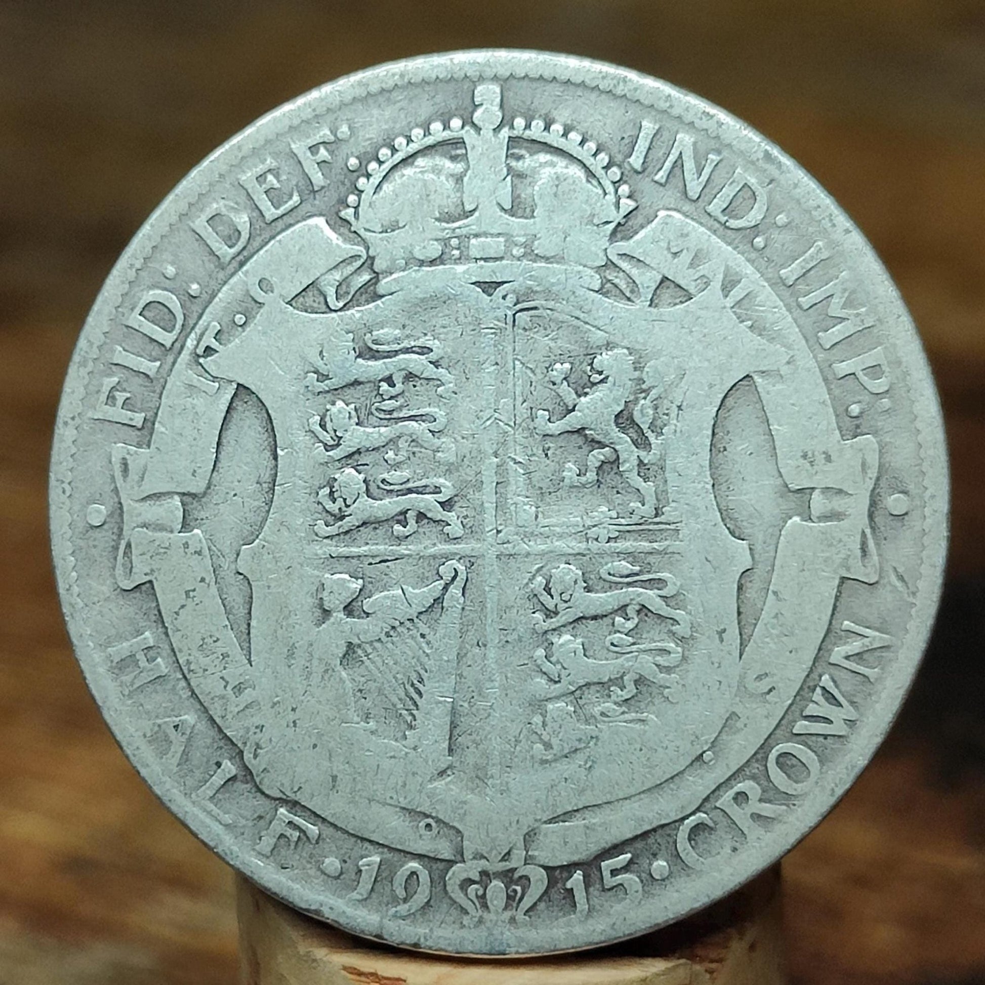 1915 King George V Silver Halfcrown Coin - VPUKcoins