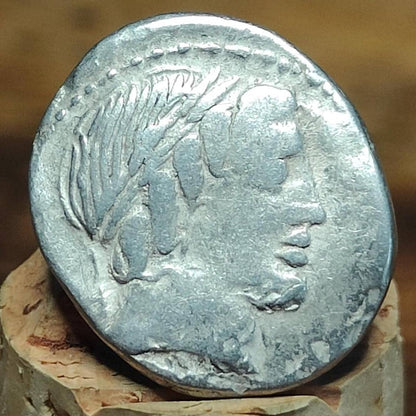 86BC Roman Republic Silver Denarius, Gargilius, Ogulnius and Vergilius, with Apollo obverse, Ancient coin - VPUKcoins