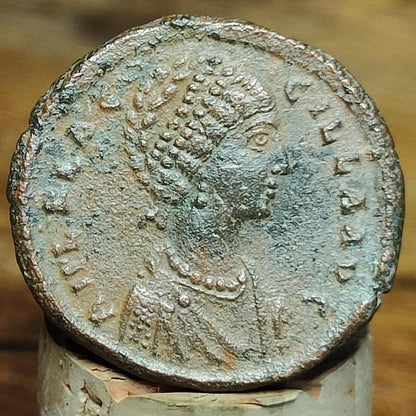 Aelia Flaccilla Roman coin with Empress reverse, 379 to 388AD, AE2 - VPUKcoins