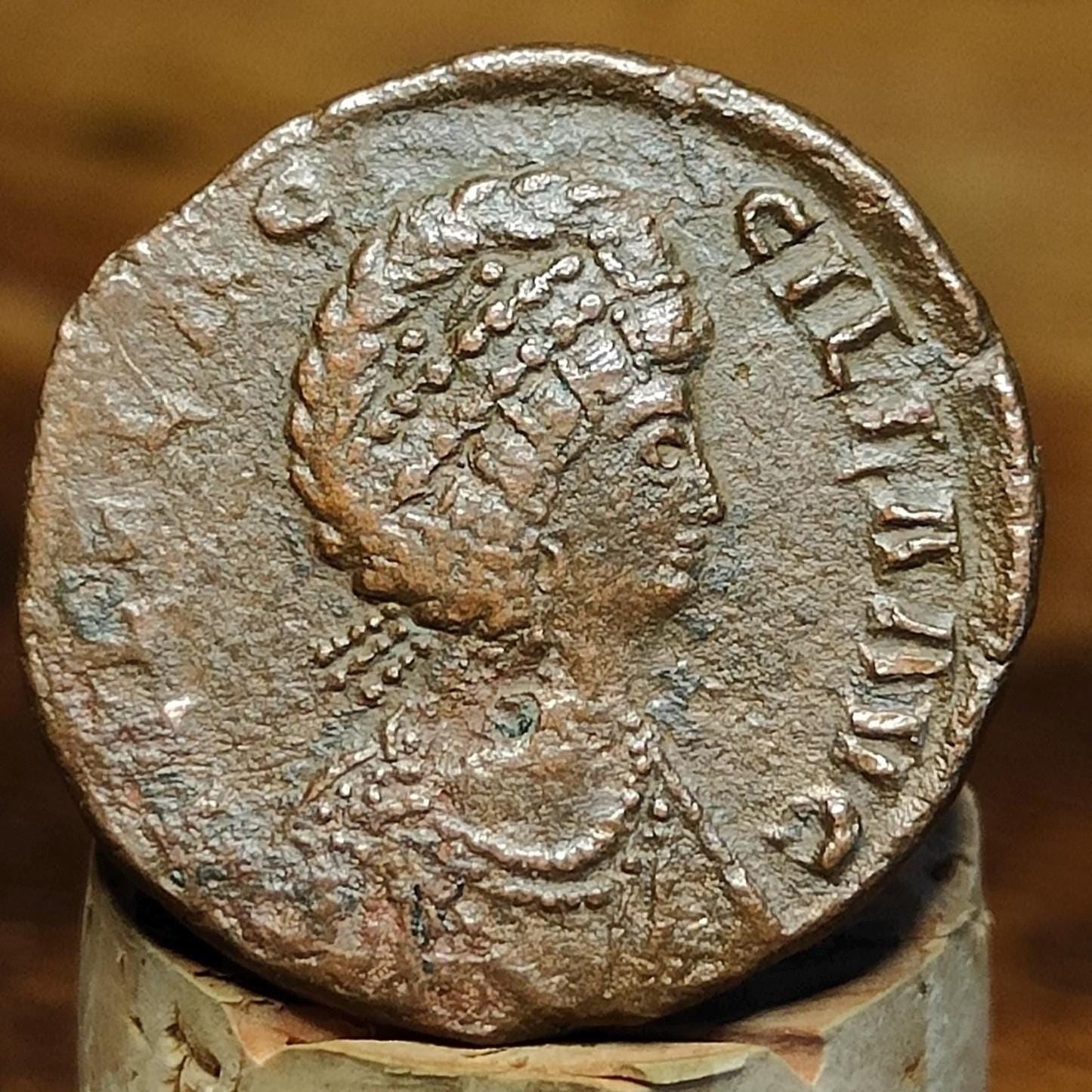 Aelia Flaccilla Roman coin with Victory reverse, 4th century ancient Follis AE2 - VPUKcoins