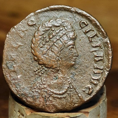 Aelia Flaccilla Roman coin with Victory reverse, 4th century ancient Follis AE2 - VPUKcoins