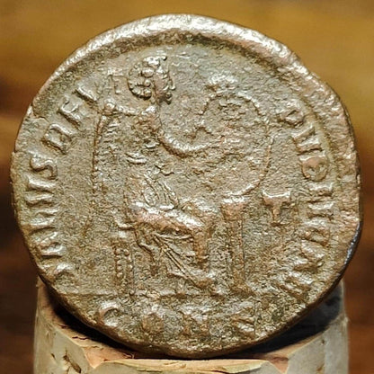 Aelia Flaccilla Roman coin with Victory reverse, 4th century ancient Follis AE2 - VPUKcoins