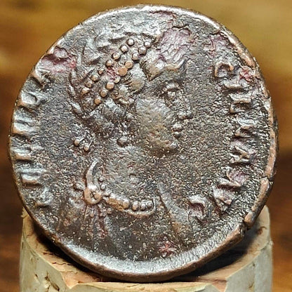 Aelia Flaccilla Roman coin with Victory reverse, 4th century ancient Follis AE2 - VPUKcoins