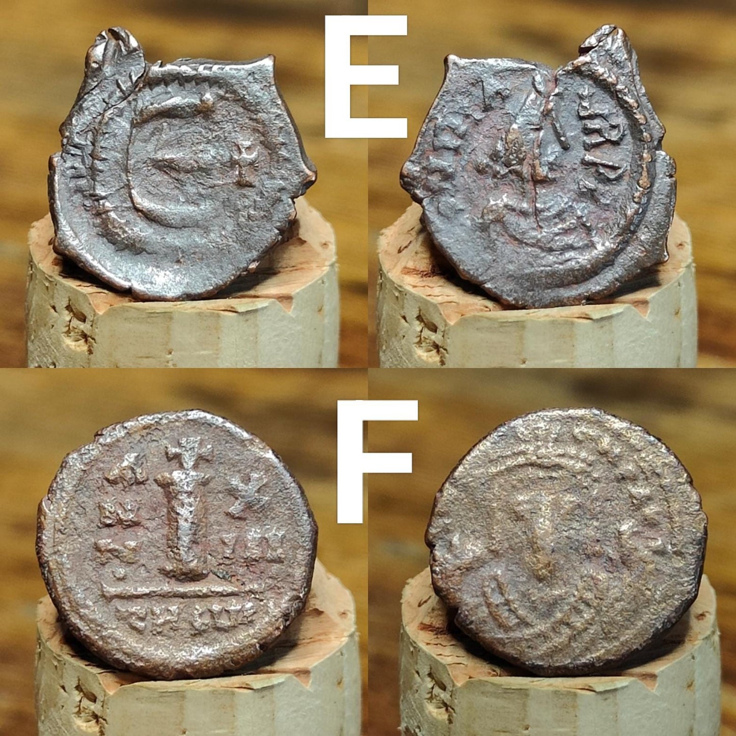 Ancient Byzantine Coins, Authentic Nummus of the Roman Empire - VPUKcoins