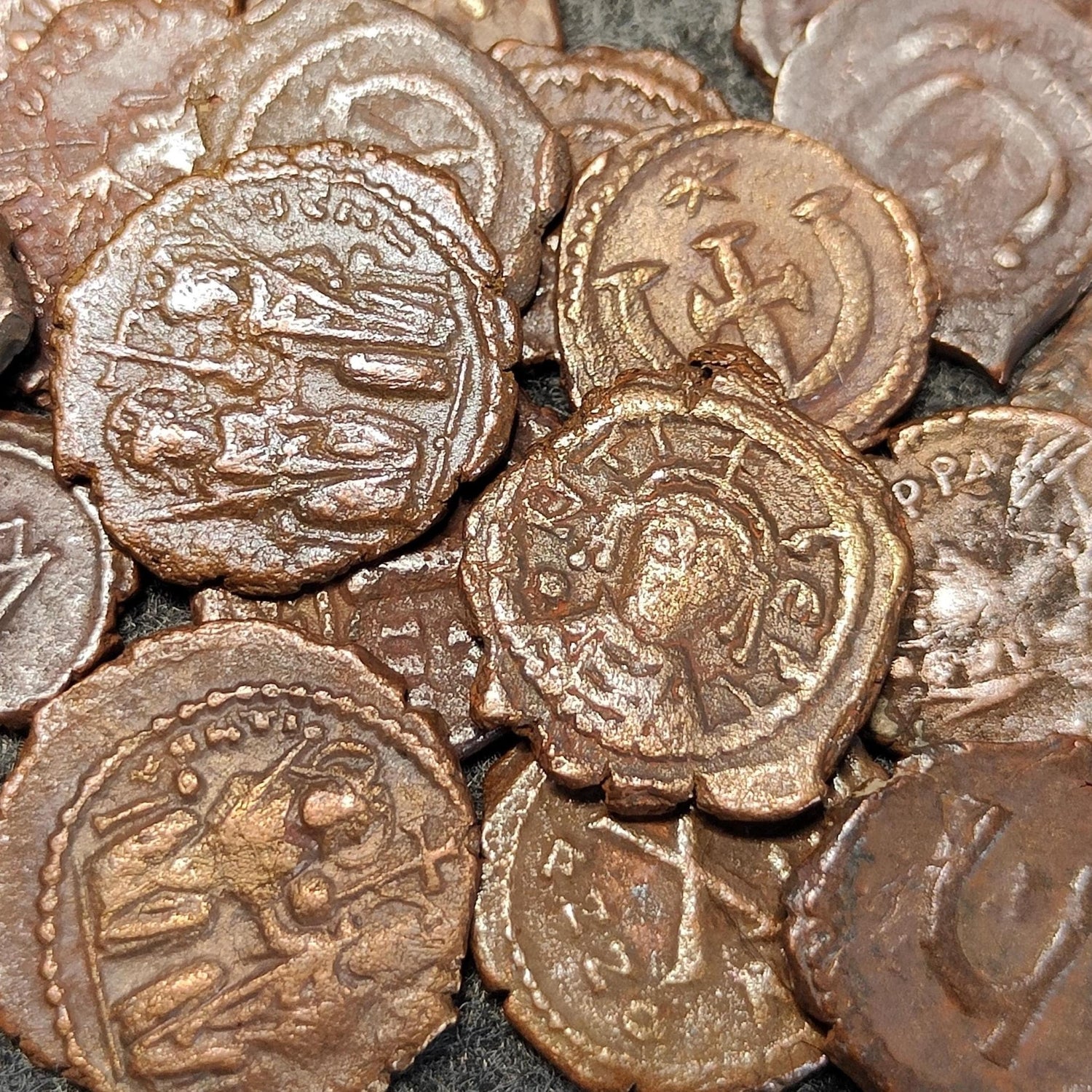 Ancient Byzantine Coins, Authentic Nummus of the Roman Empire - VPUKcoins