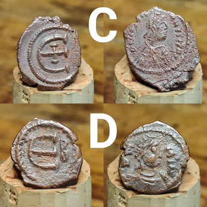Ancient Byzantine Coins, Authentic Nummus of the Roman Empire - VPUKcoins