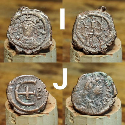 Ancient Byzantine Coins, Authentic Nummus of the Roman Empire - VPUKcoins