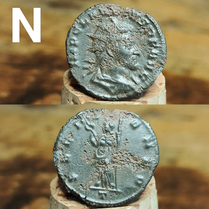 Ancient Roman coins, 3rd century ancient Antoninianus, 1700 years old - VPUKcoins