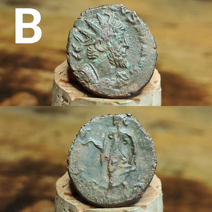 Ancient Roman coins, 3rd century ancient Antoninianus, 1700 years old - VPUKcoins