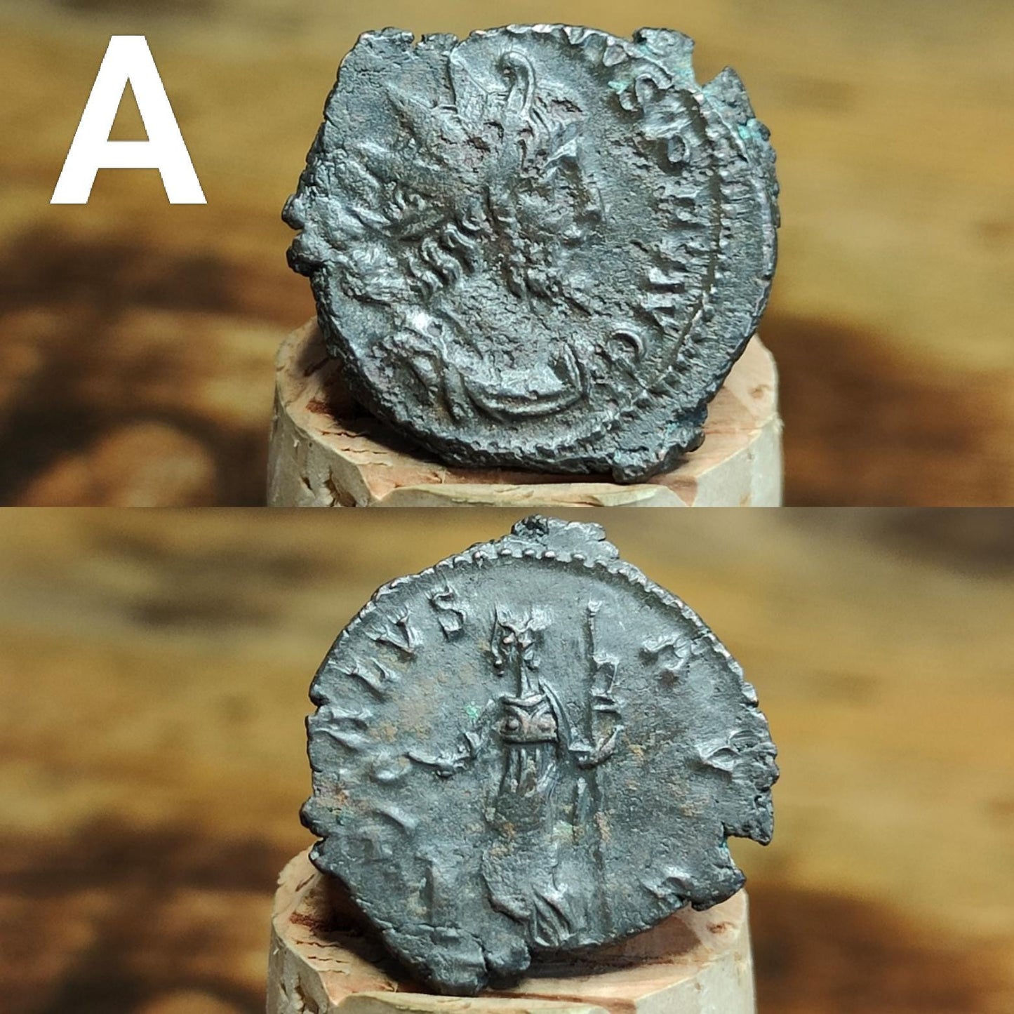 Ancient Roman coins, 3rd century ancient Antoninianus, 1700 years old - VPUKcoins