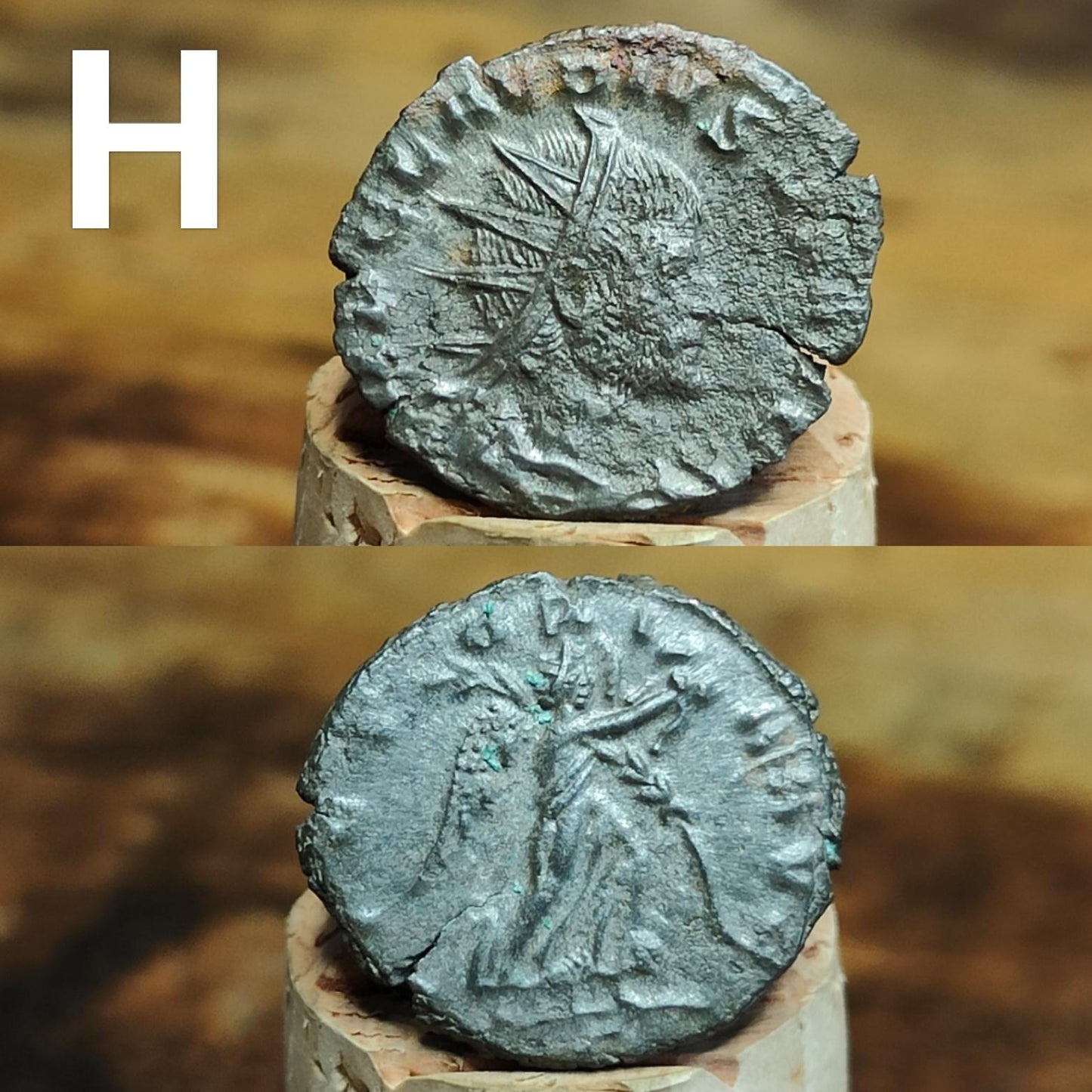 Ancient Roman coins, 3rd century ancient Antoninianus, 1700 years old - VPUKcoins