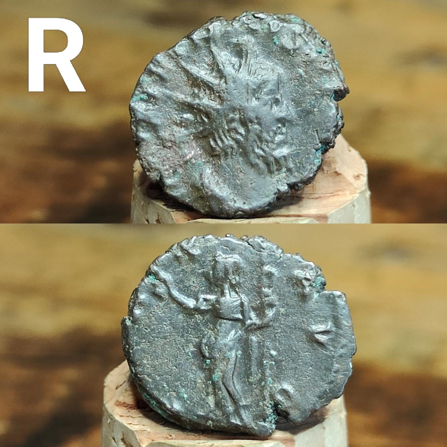 Ancient Roman coins, 3rd century ancient Antoninianus, 1700 years old - VPUKcoins