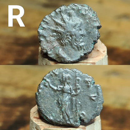 Ancient Roman coins, 3rd century ancient Antoninianus, 1700 years old - VPUKcoins