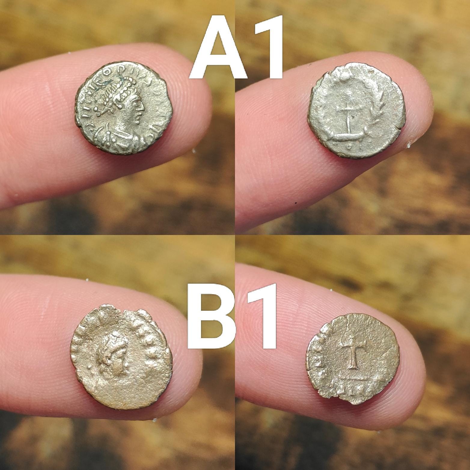 Ancient Roman/Greek minim coins, Genuine tiny coins over 1600 years old - VPUKcoins