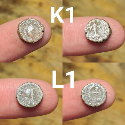 Ancient Roman/Greek minim coins, Genuine tiny coins over 1600 years old - VPUKcoins