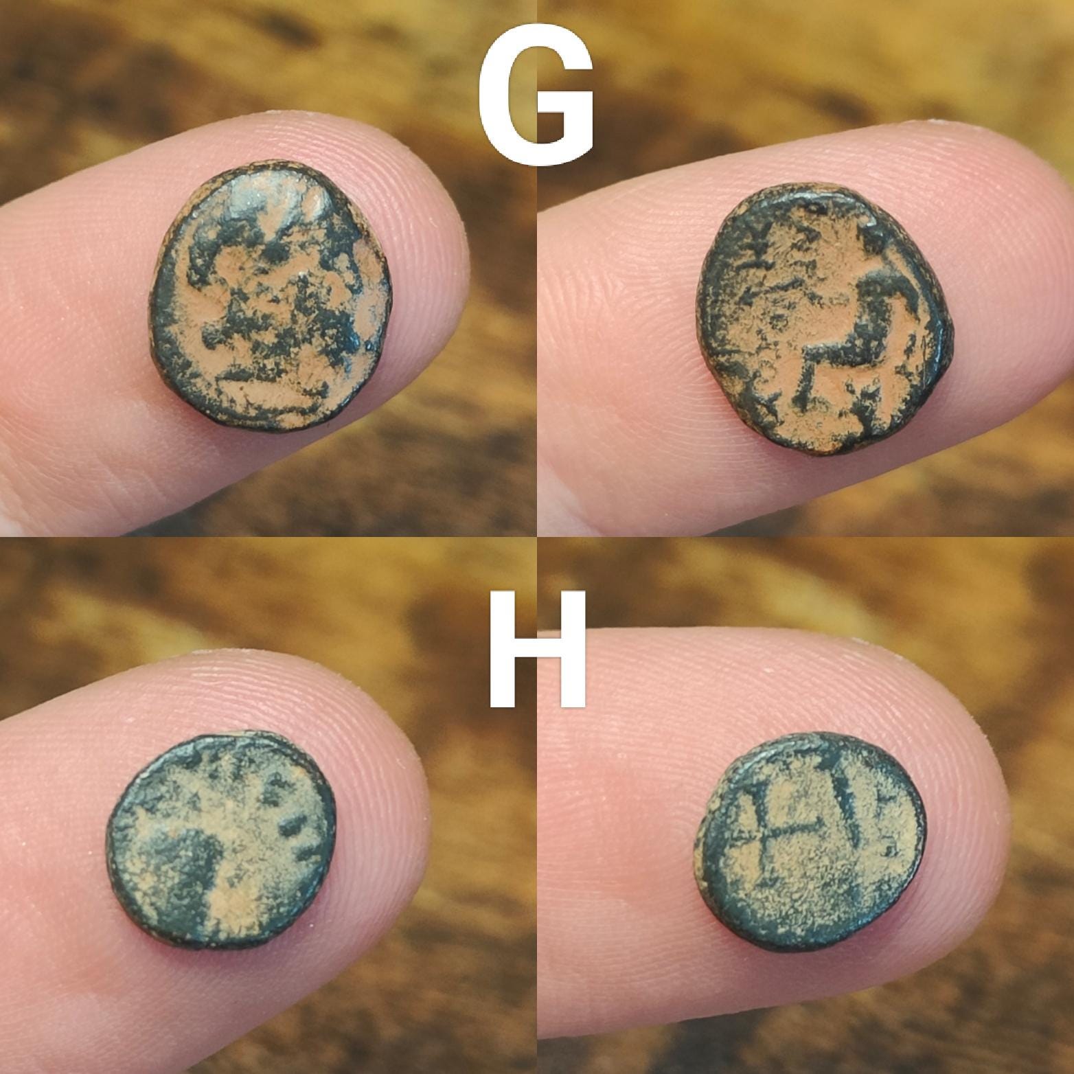 Ancient Roman/Greek minim coins, Genuine tiny coins over 1600 years old - VPUKcoins